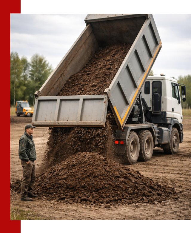 Аренда самосвала с водителем в Бердске для сыпучих грузов и навоза