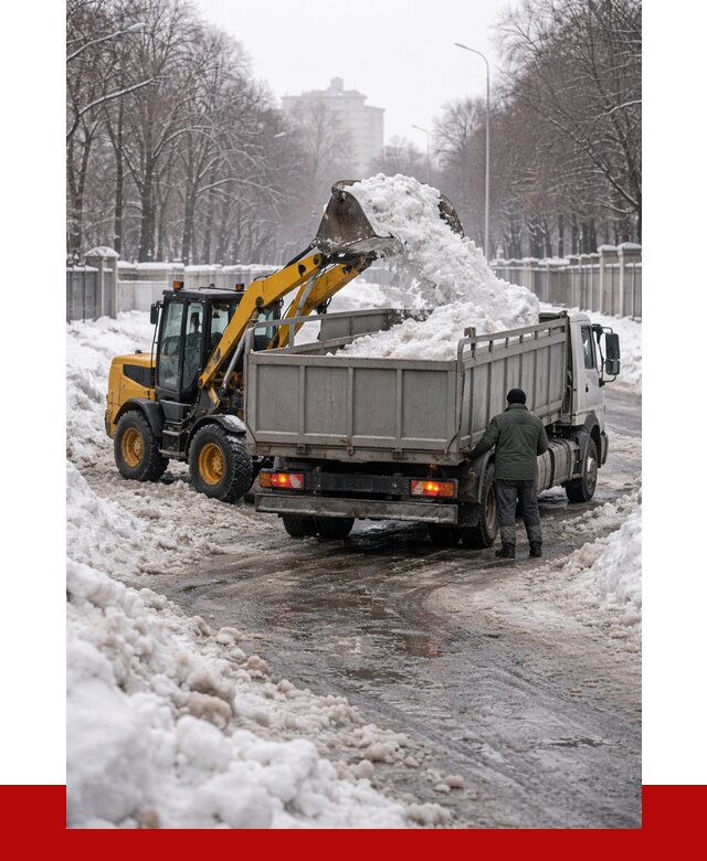 Вывоз снега с погрузкой в Бердске от 3644 р. ПРОНЕРУДБрд