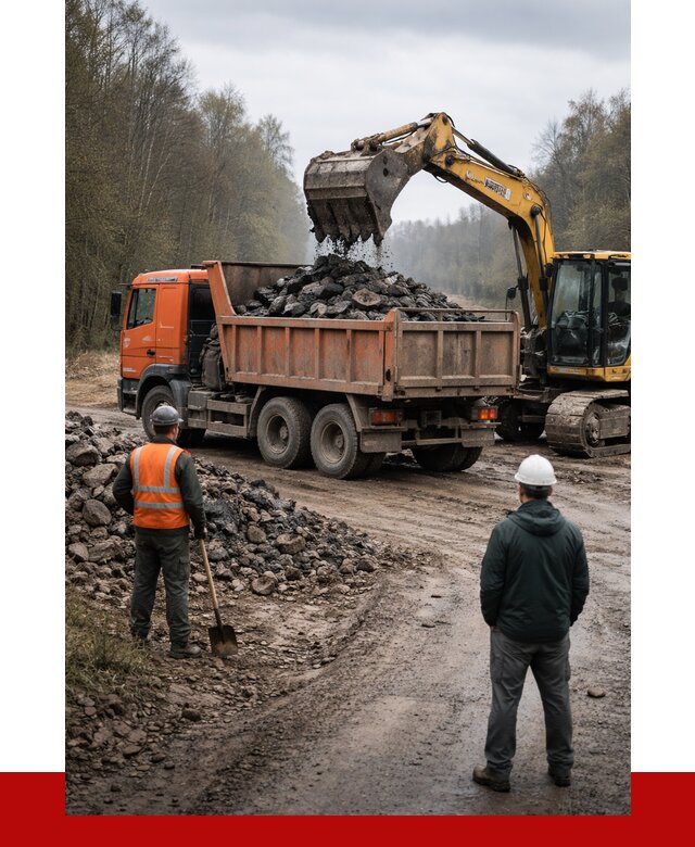 Вывоз асфальта в Бердске от 4685 р. самосвалом ПРОНЕРУДБрд