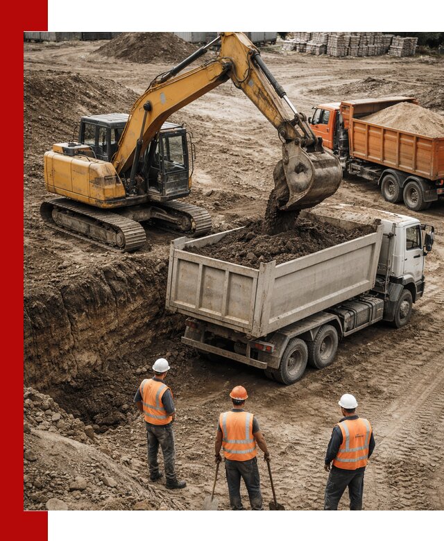 Разработка грунта для строительства и благоустройства в Бердске