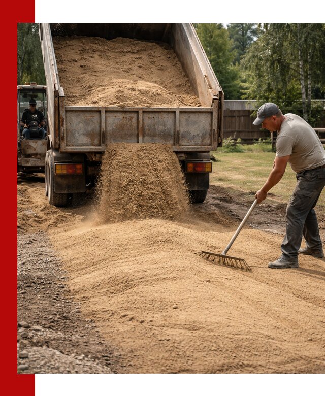 Отсыпка участка песком в Бердске быстро и качественно