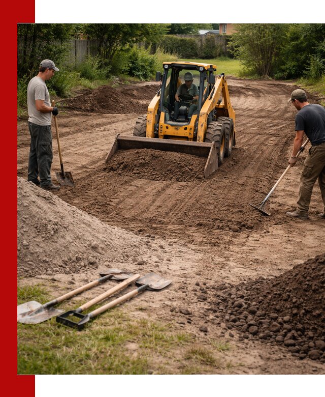 Планировка участка грунтом с вывозом и доставкой в Бердске