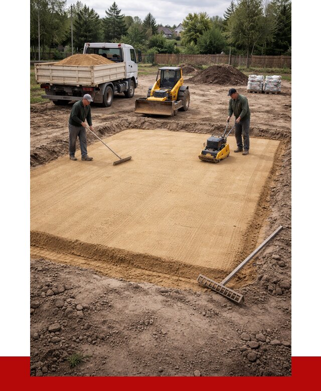 Устройство песчаной подушки в Бердске от 4685 р. ПРОНЕРУДБрд