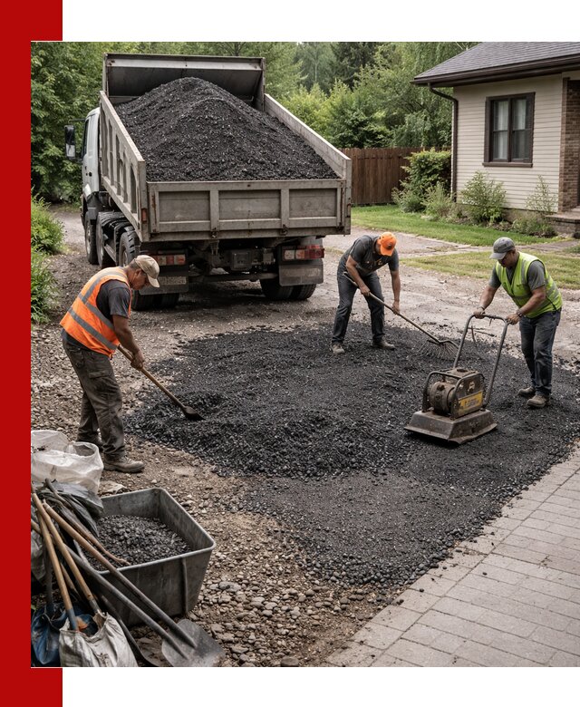 Асфальтовая крошка для двора с доставкой в Бердске